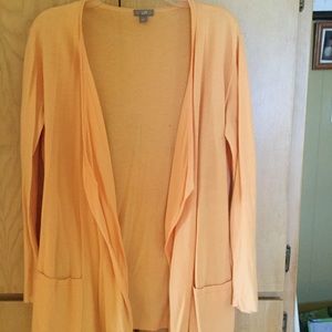 Yellow cardigan